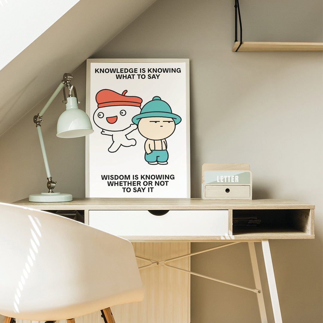 Knowledge Print Poster UNFRAMED