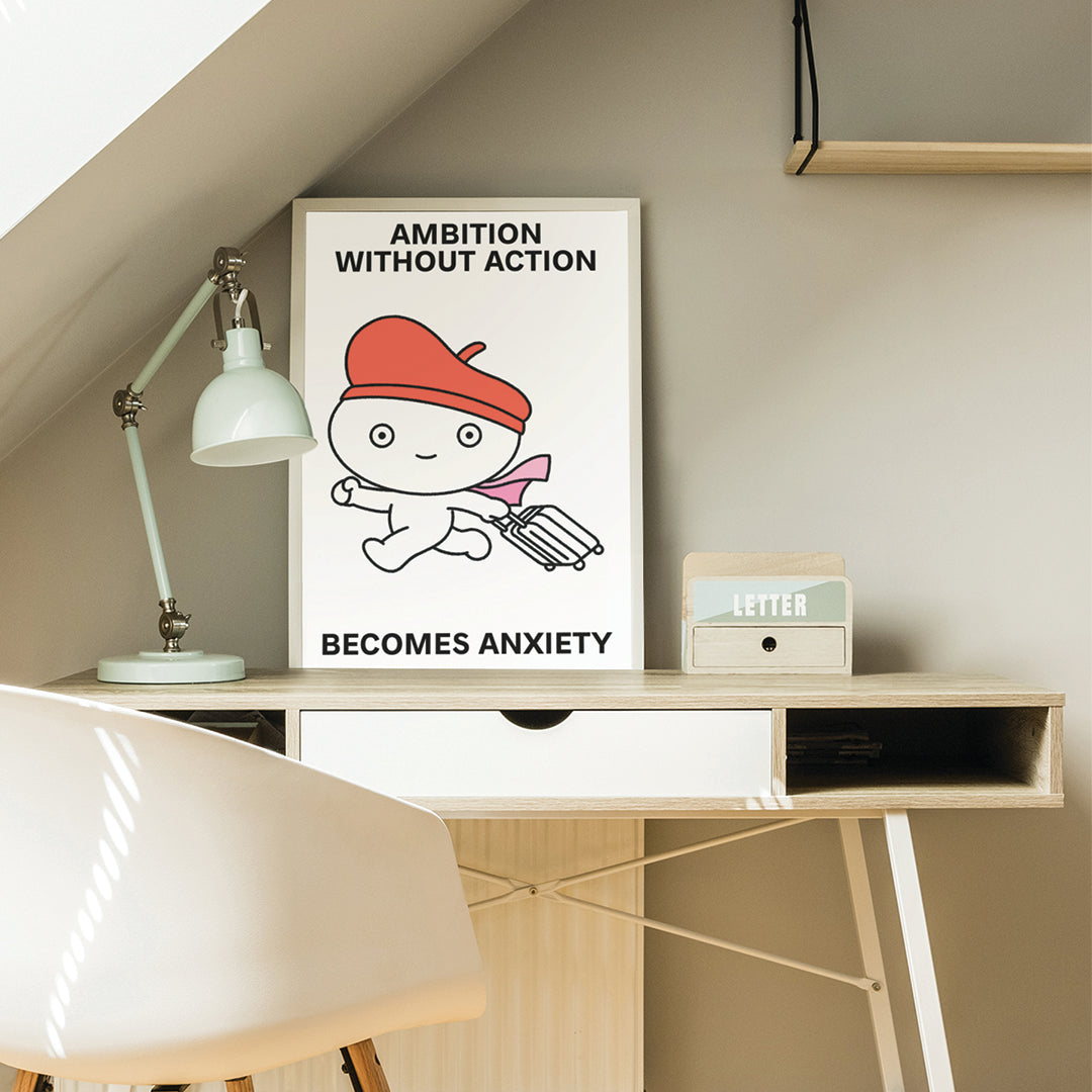 Ambition Without Action Print Poster UNFRAMED
