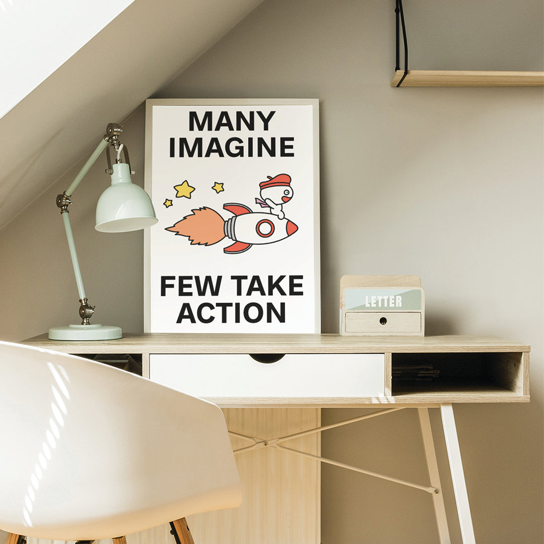 Few Take Action Print Poster UNFRAMED