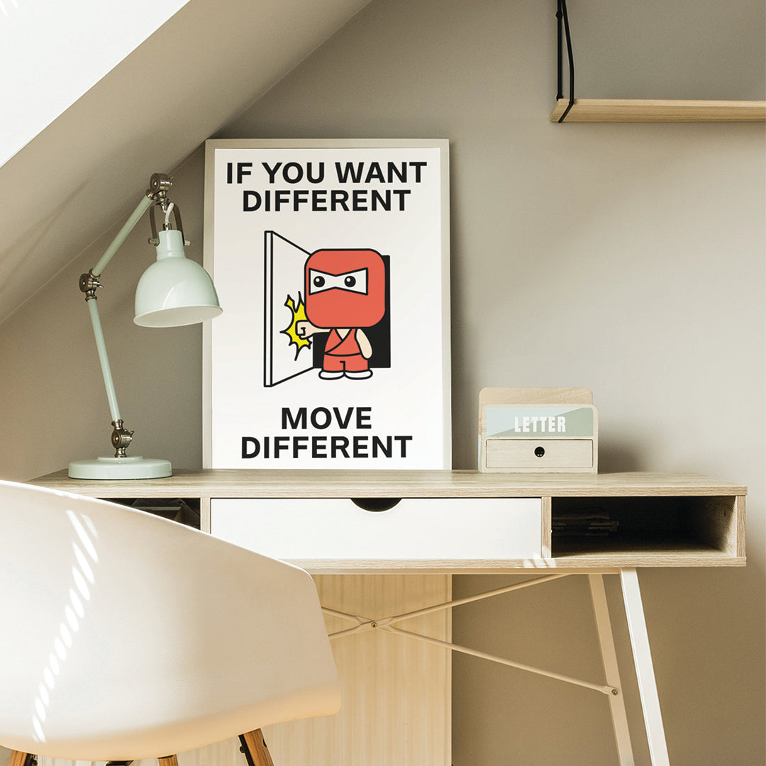 Move Different Print Poster UNFRAMED