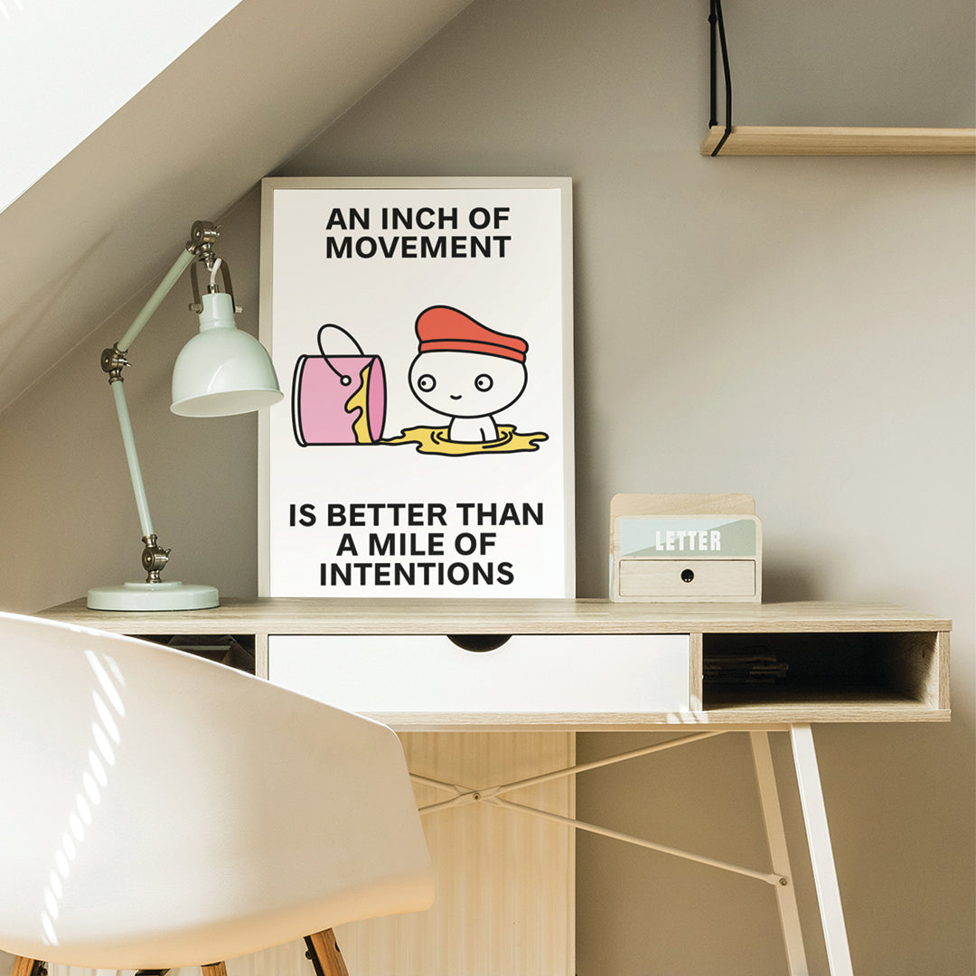 One Inch Forward Print Poster UNFRAMED
