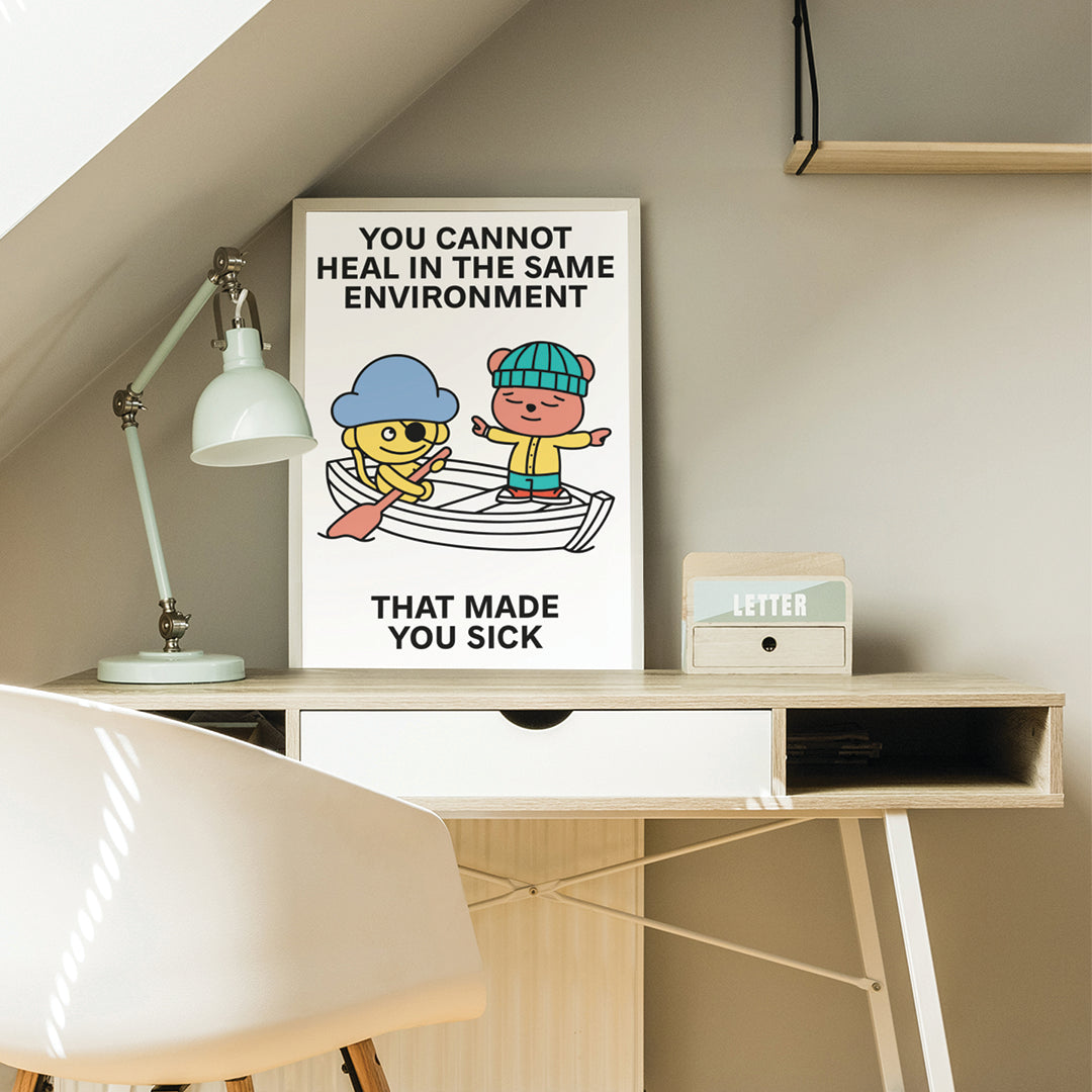 Change Environment Print Poster UNFRAMED