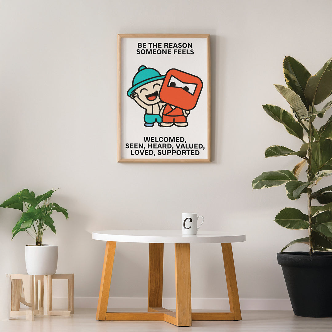 Support Others Print Poster UNFRAMED