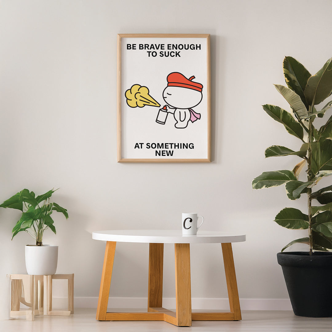 Try New Things Print Poster UNFRAMED