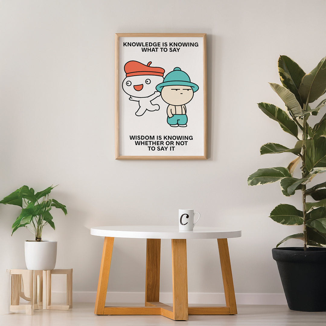Knowledge Print Poster UNFRAMED