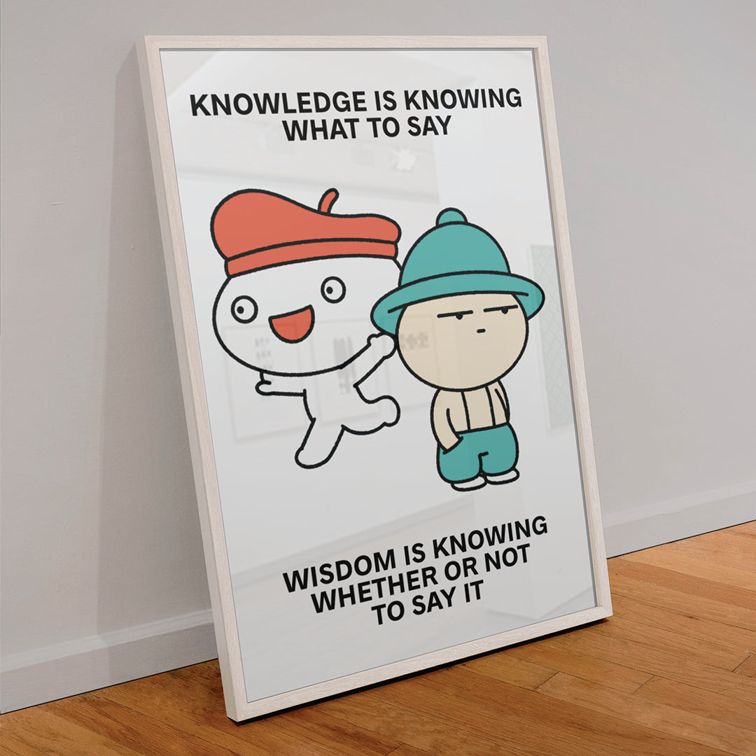 Knowledge Print Poster UNFRAMED