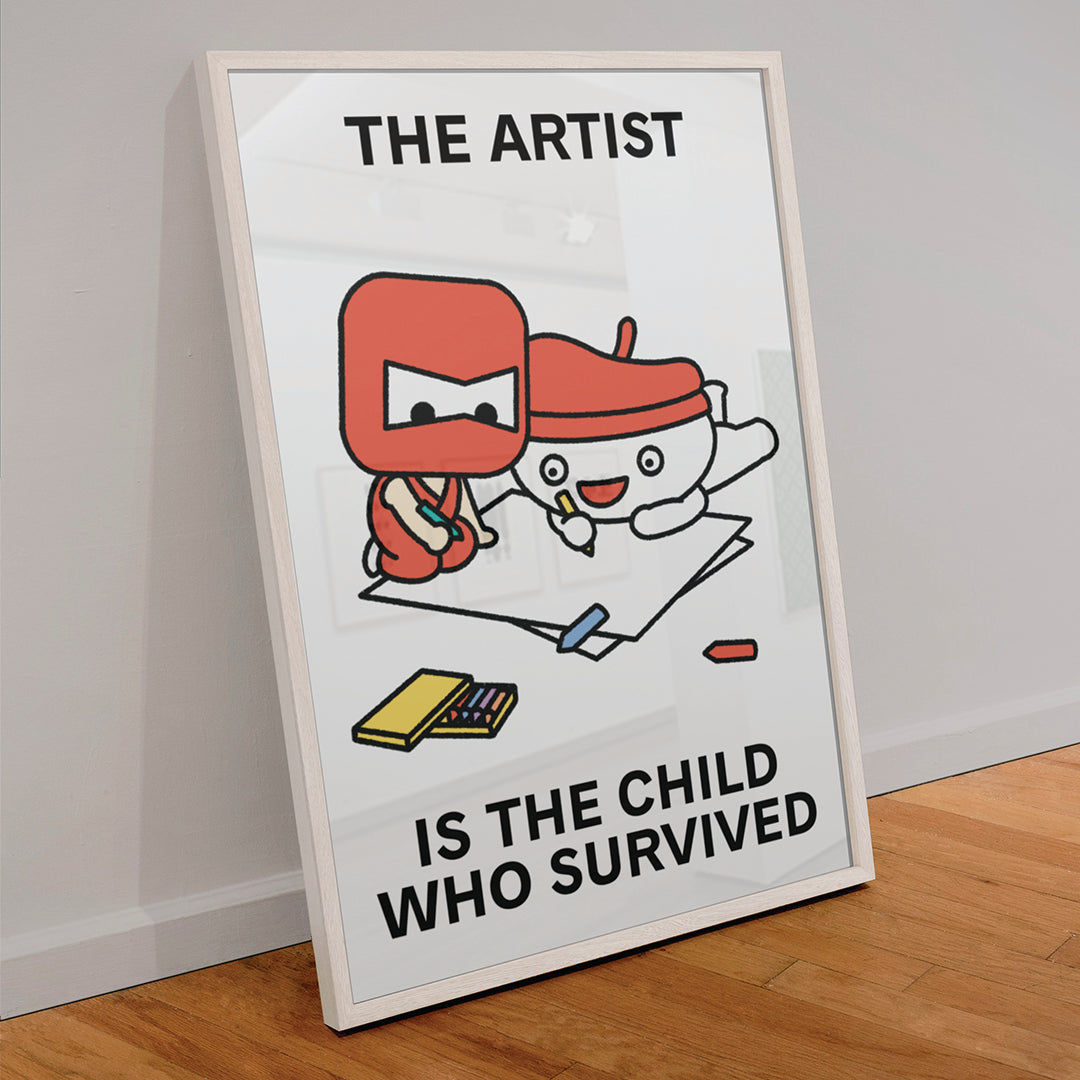The Artist Child Print Poster UNFRAMED