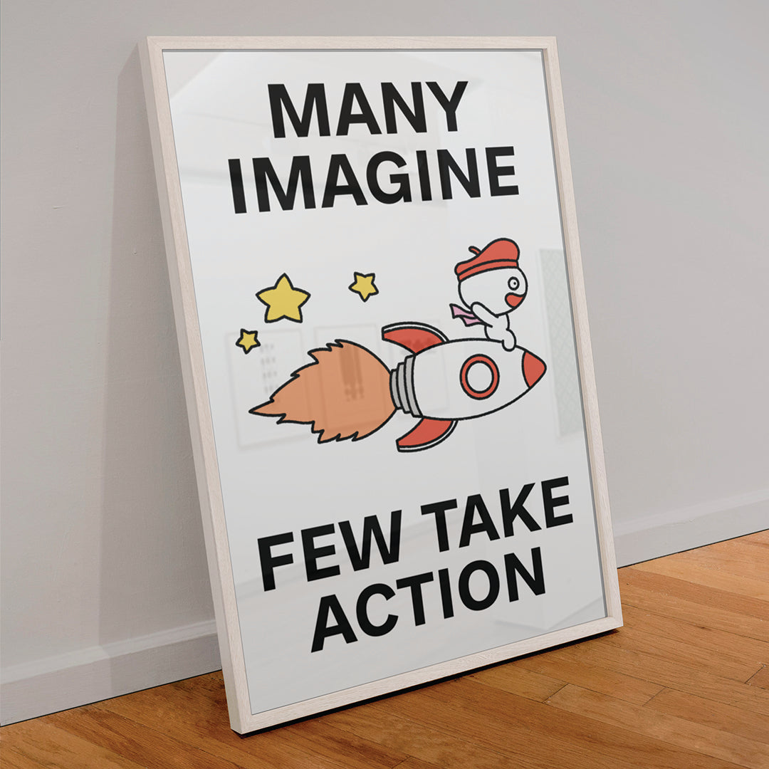 Few Take Action Print Poster UNFRAMED
