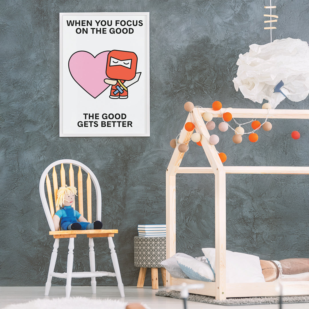 Focus On the Good Print Poster UNFRAMED