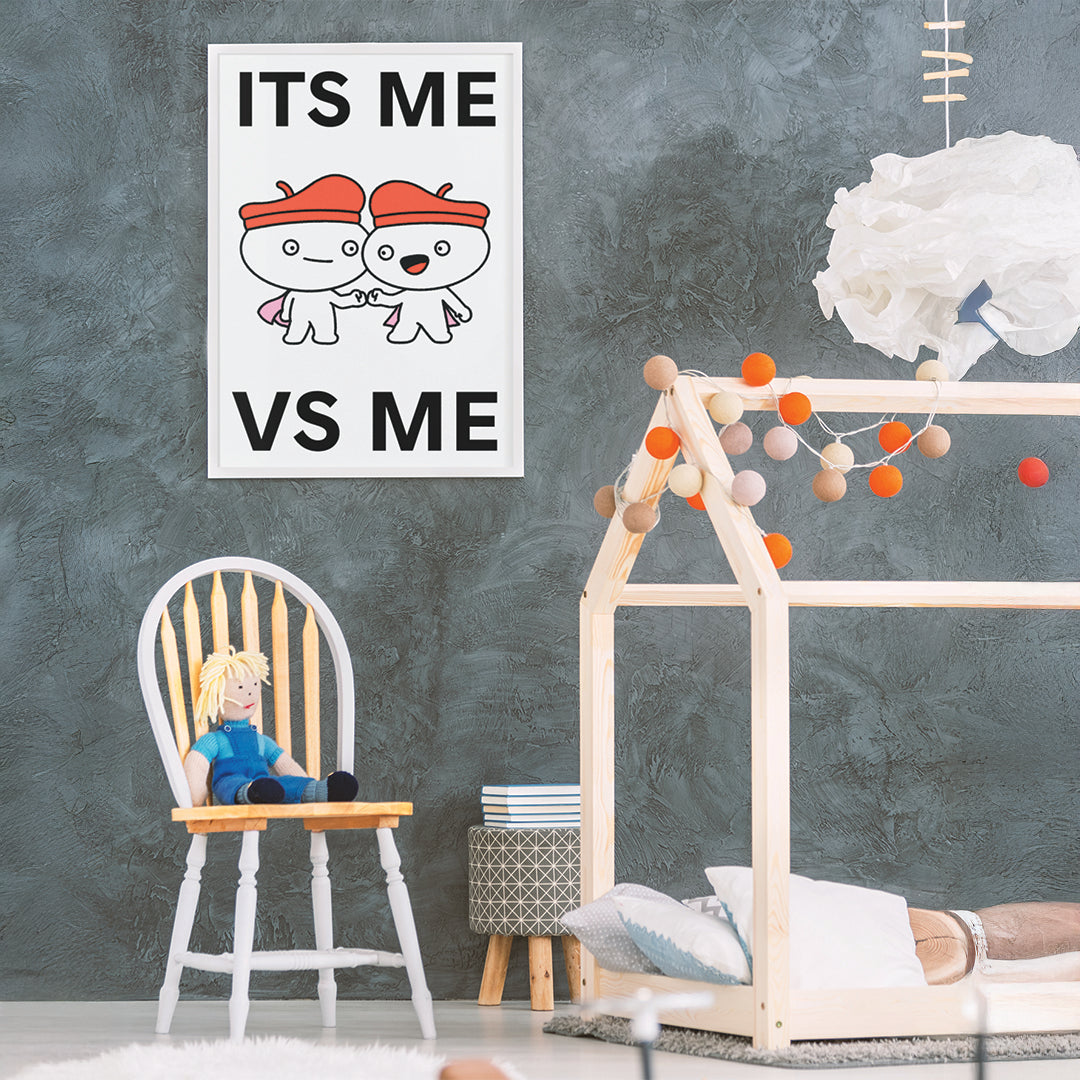 Me vs. Me Print Poster UNFRAMED