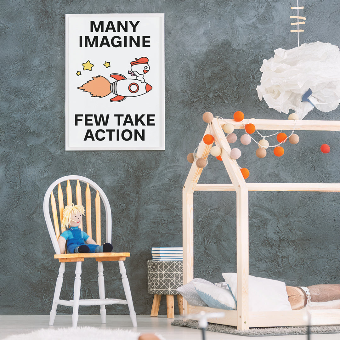 Few Take Action Print Poster UNFRAMED