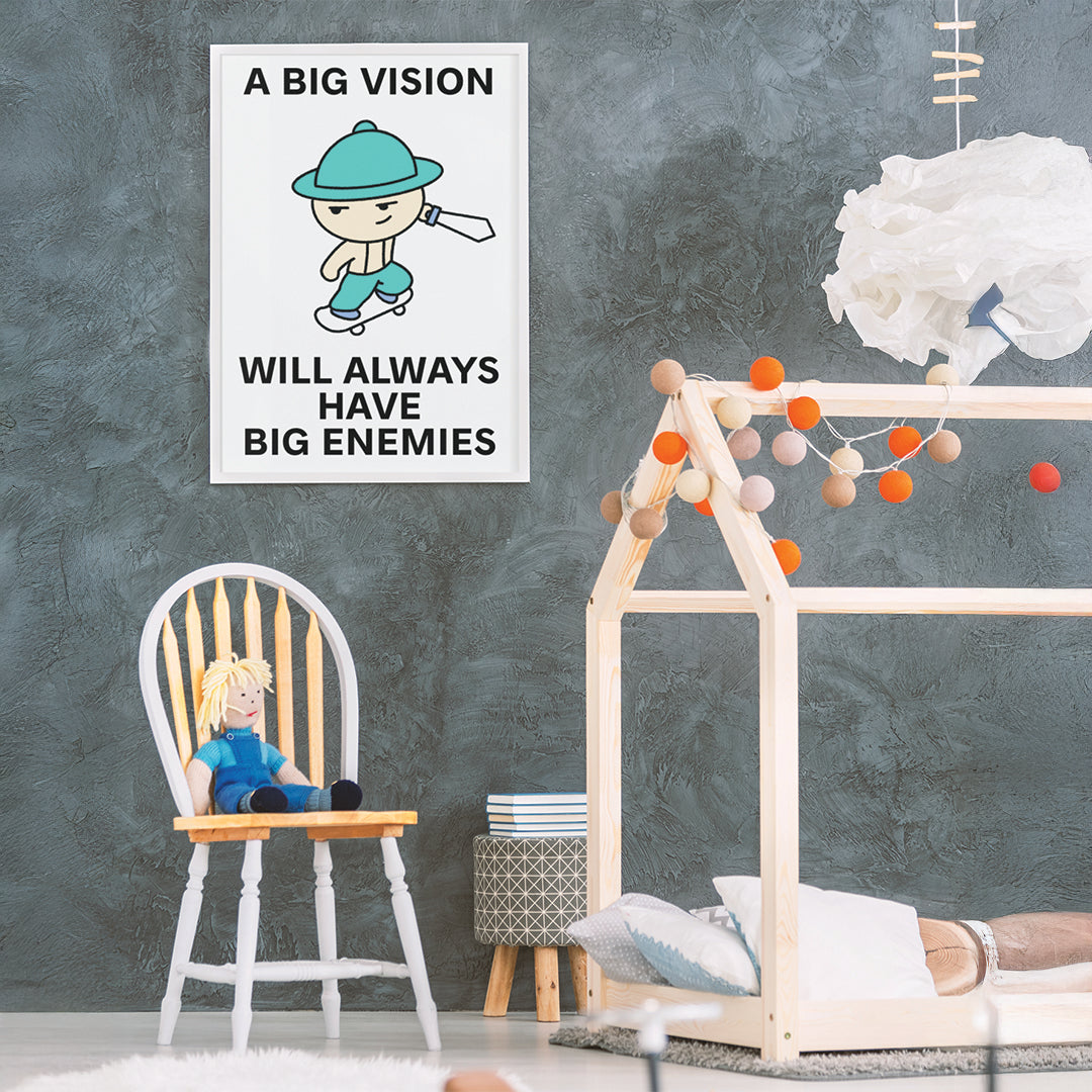 Big Vision Big Enemies Print Poster UNFRAMED