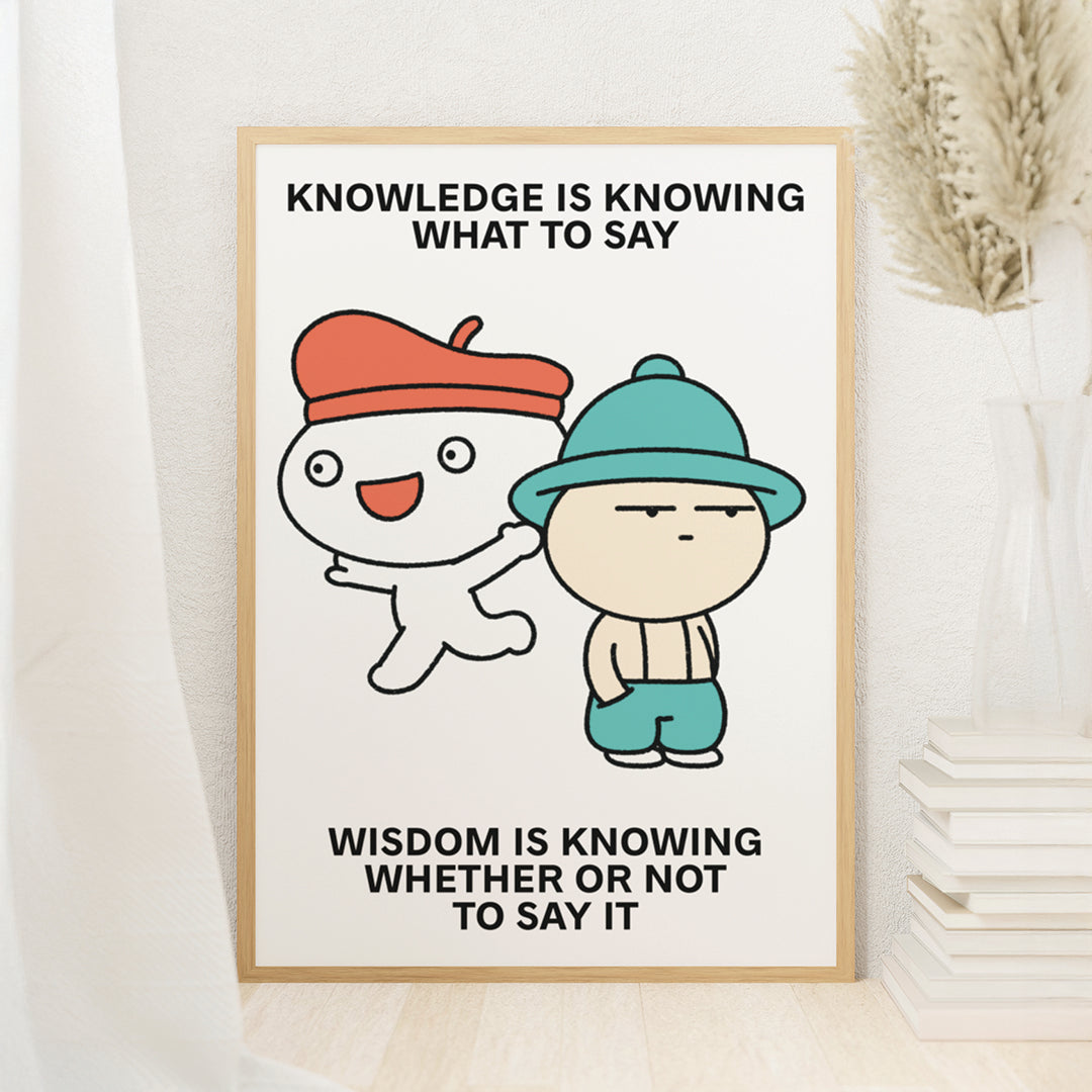 Knowledge Print Poster UNFRAMED
