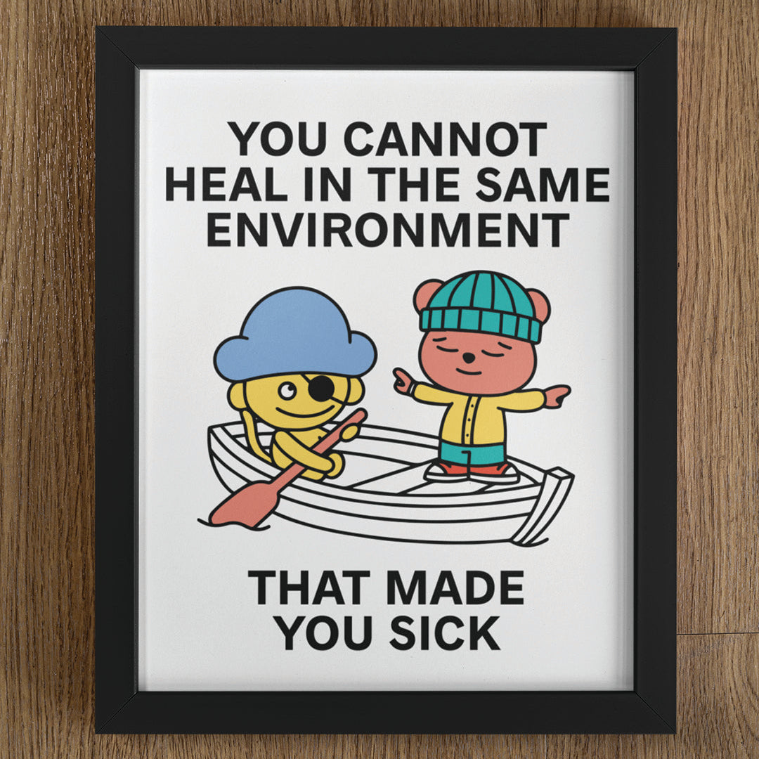 Change Environment Print Poster UNFRAMED