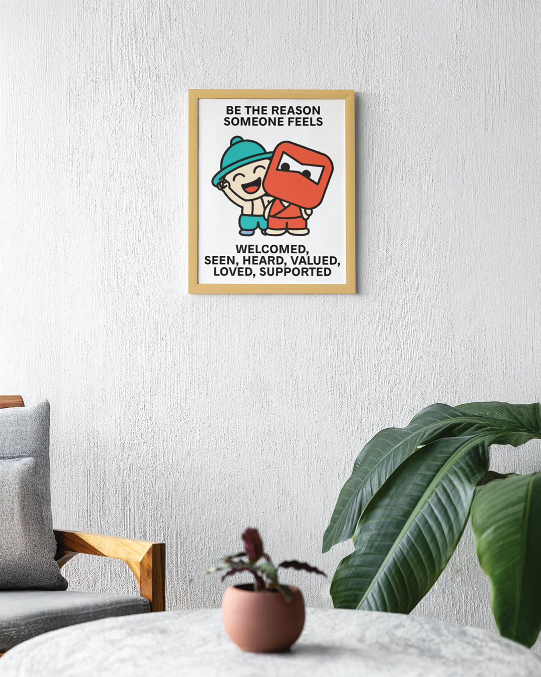 Support Others Print Poster UNFRAMED