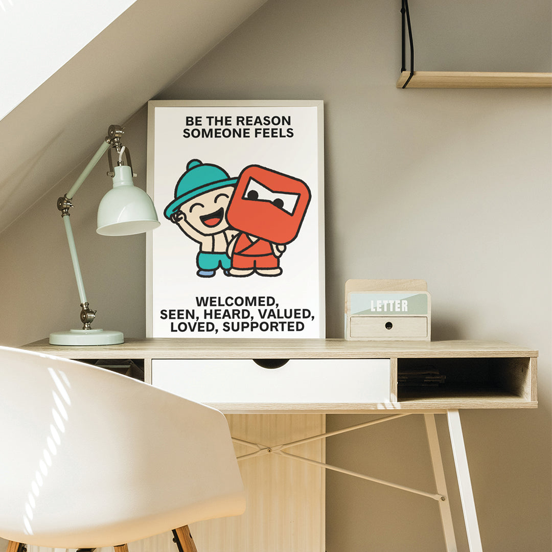 Support Others Print Poster UNFRAMED