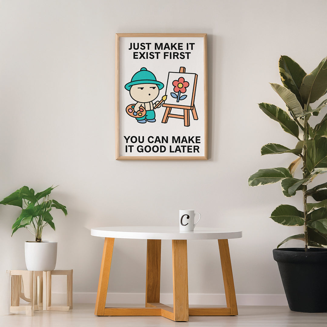 Make It First Print Poster UNFRAMED