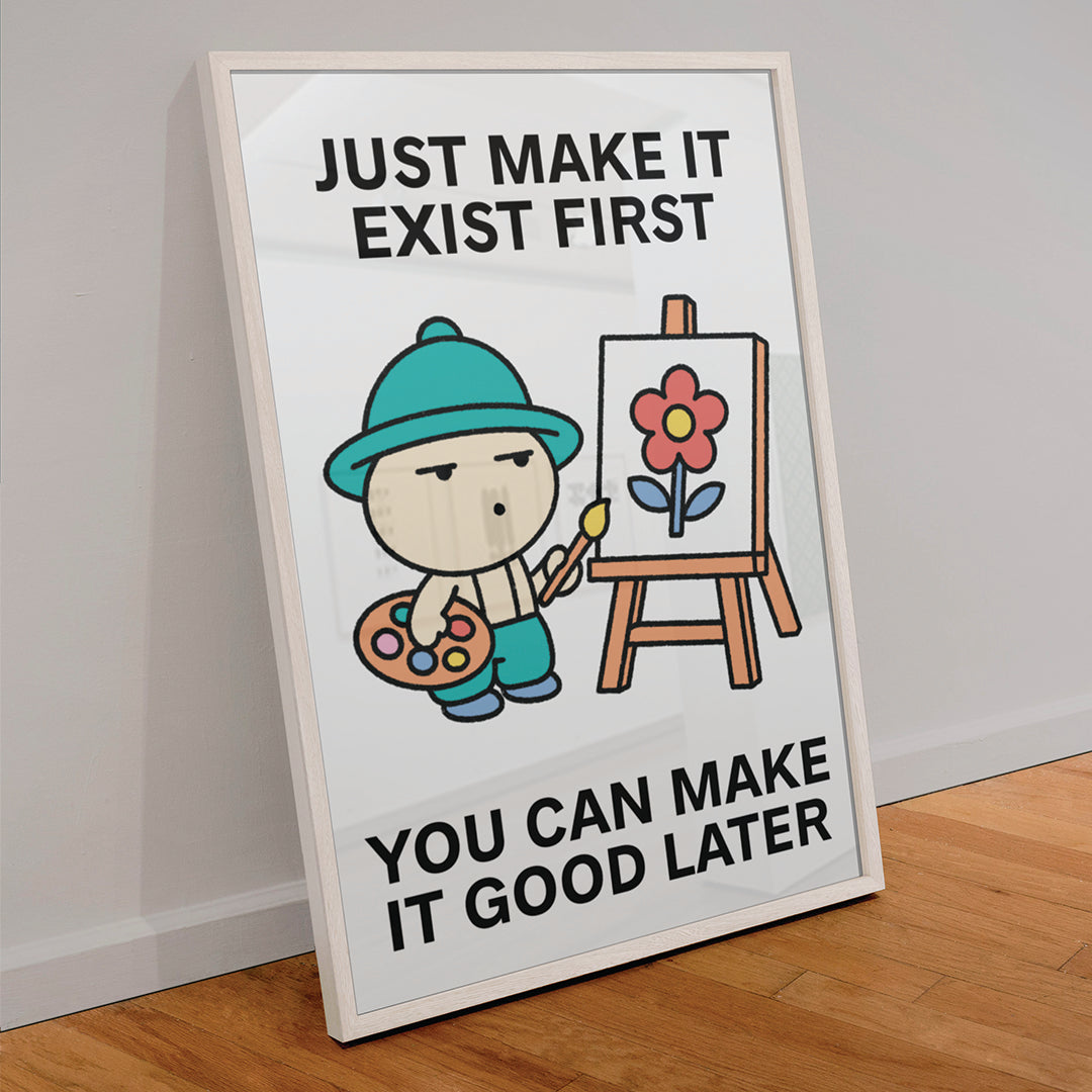 Make It First Print Poster UNFRAMED
