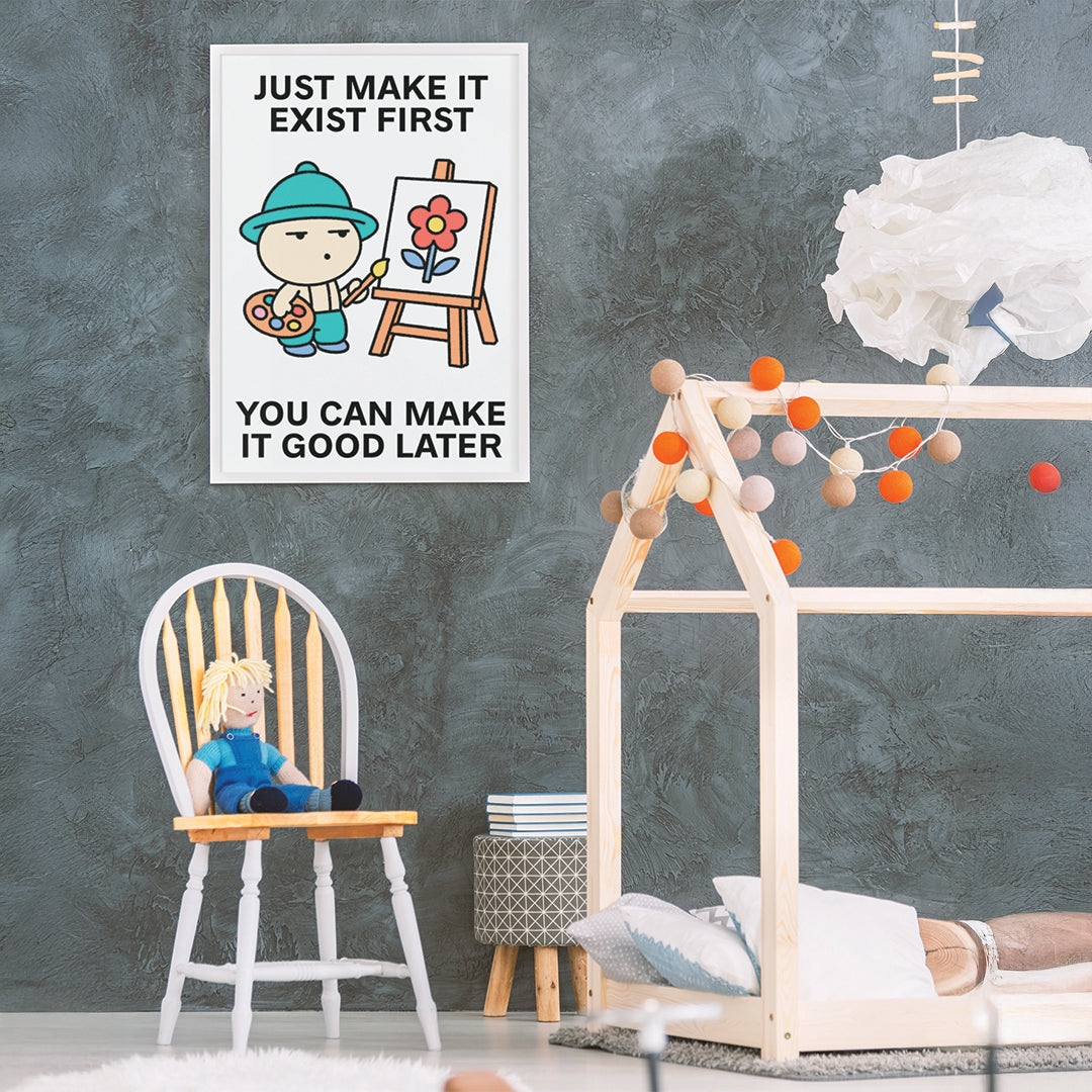 Make It First Print Poster UNFRAMED