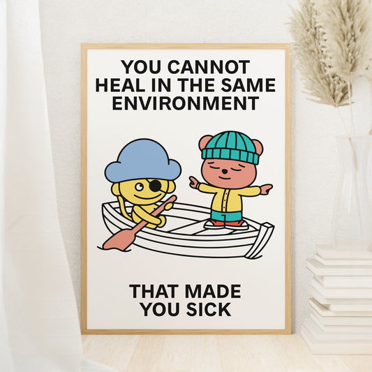 Change Environment Print Poster UNFRAMED