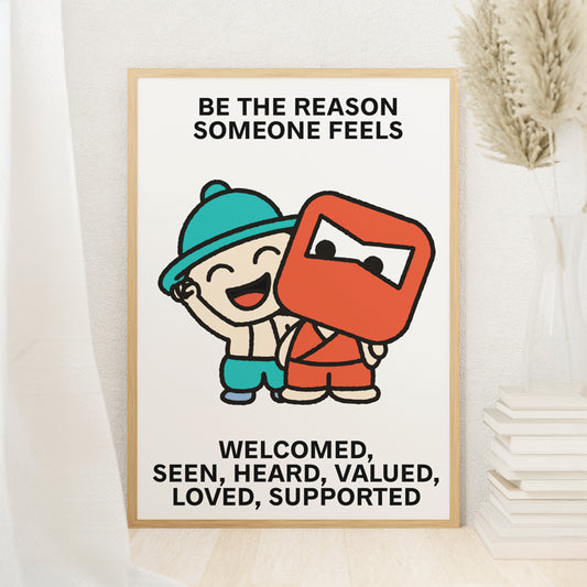 Support Others Print Poster UNFRAMED