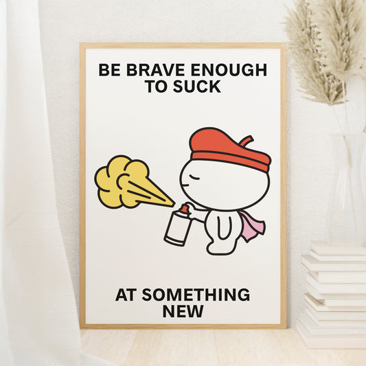 Try New Things Print Poster UNFRAMED
