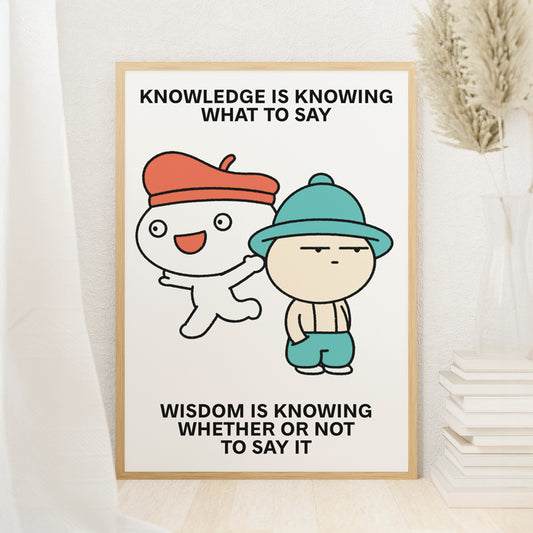 Knowledge Print Poster UNFRAMED