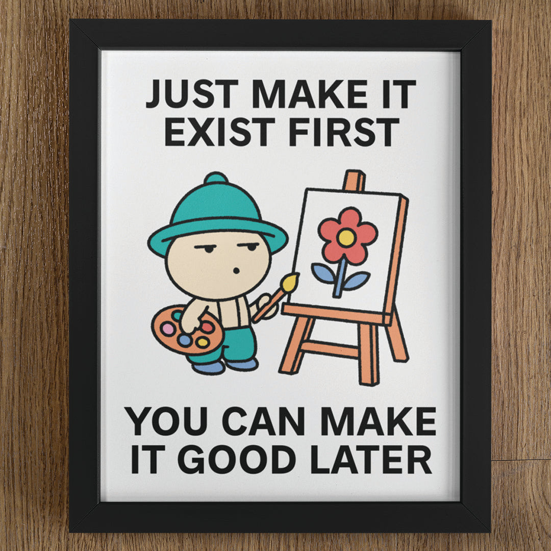 Make It First Print Poster UNFRAMED