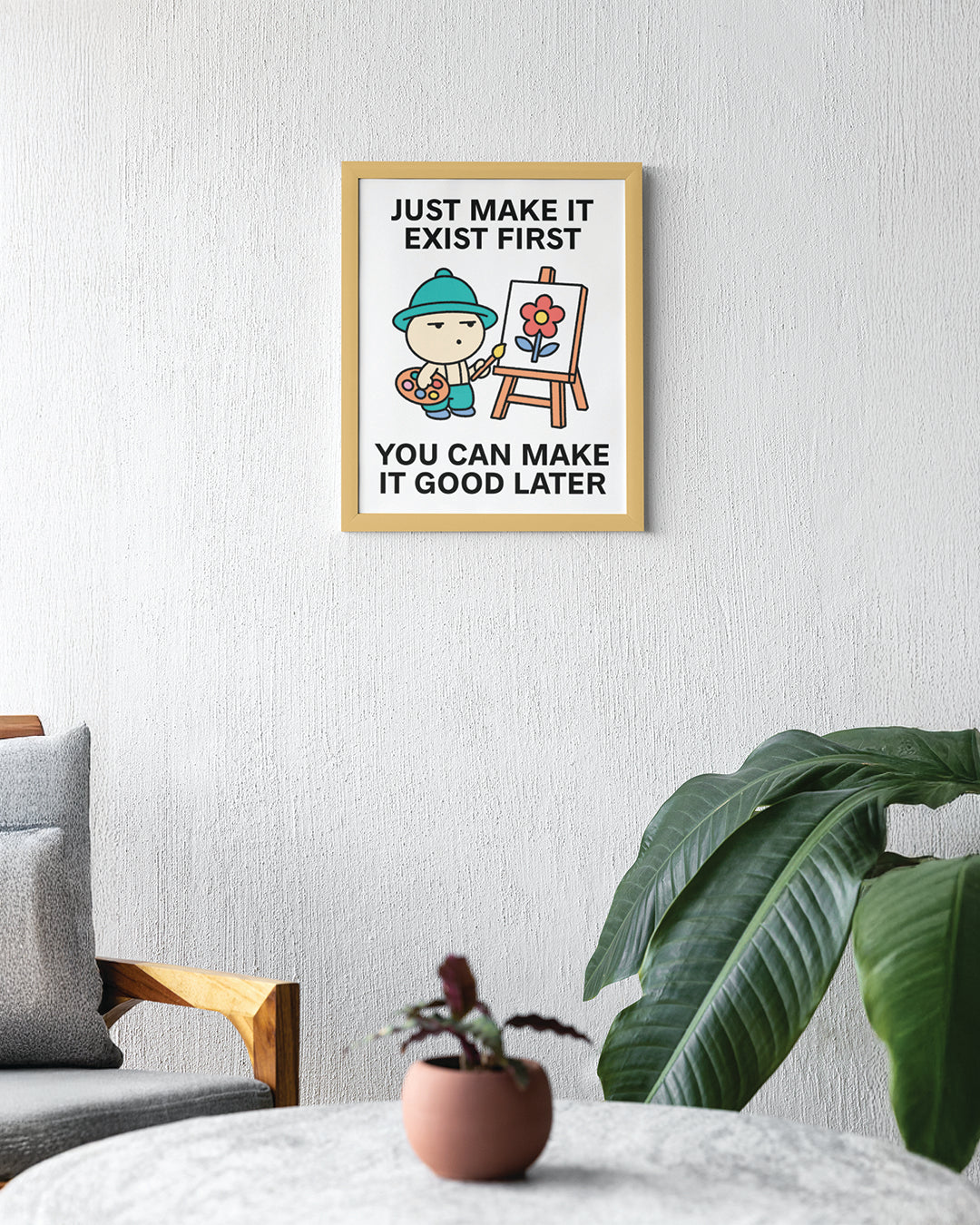 Make It First Print Poster UNFRAMED