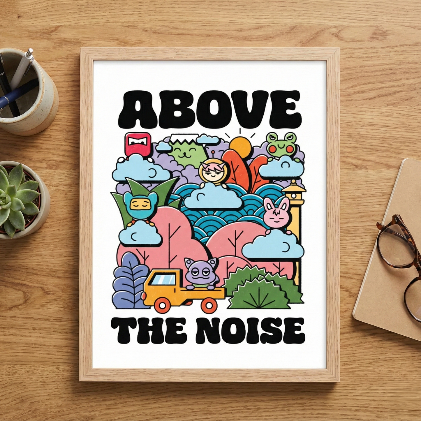 Above the Noise Poster Print UNFRAMED